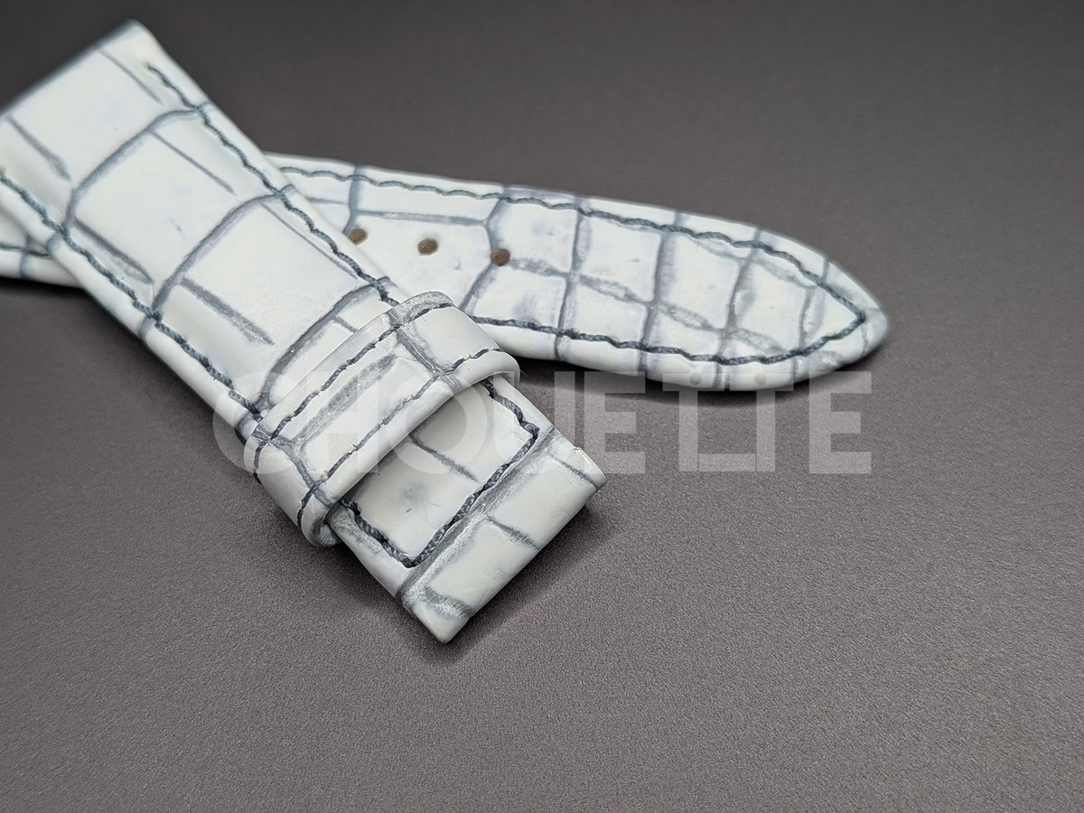 Grand Seiko Kiku SBGM235 / 9S66-00F0 Limited 19mm White Crocodile