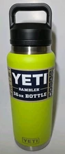 New YETI 36 oz Rambler Chug Bottle Chartreuse - Limited Edition FAST SHIPPING!!!