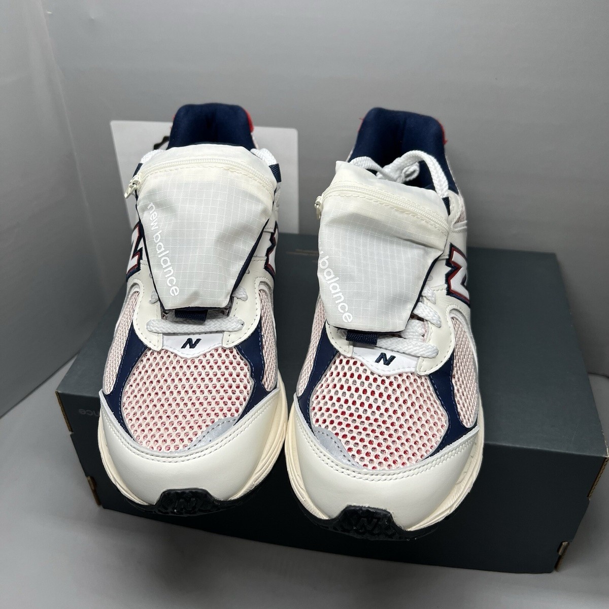 New Balance 2002R Team Red Navy Pouch M2002RVE USA Running  display picture 2