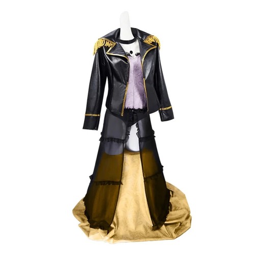 Anime Dress-Up Darling Cosplay Costume Sexy Black Lobelia Queen Uniform Wig - Picture 2 of 20