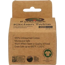 If You Care Kitchen Twine -Certified Organic&Unbleached, 200 Feet,Microwave Safe