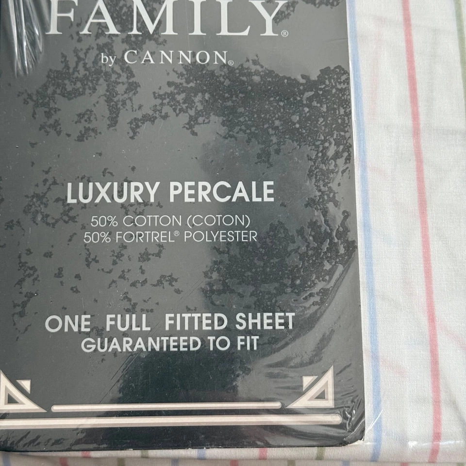 Juego completo de sábanas Royal Family CANNON ajustadas planas de lujo percal Boswell EE. UU. NUEVO Foto 3 de 4