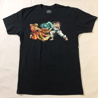 Street Fighter Shirt Mens Small Gray Graphic by Project X | eBay
