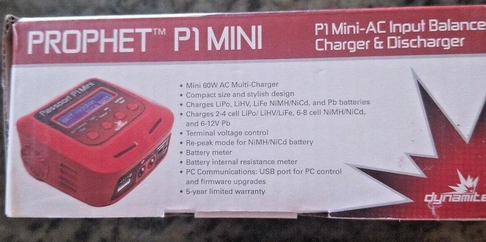Lot of 2 Dynamite Prophet P1 Mini AC Balance Charger DYNC3015 USA, parts as is - Image 4 of 4