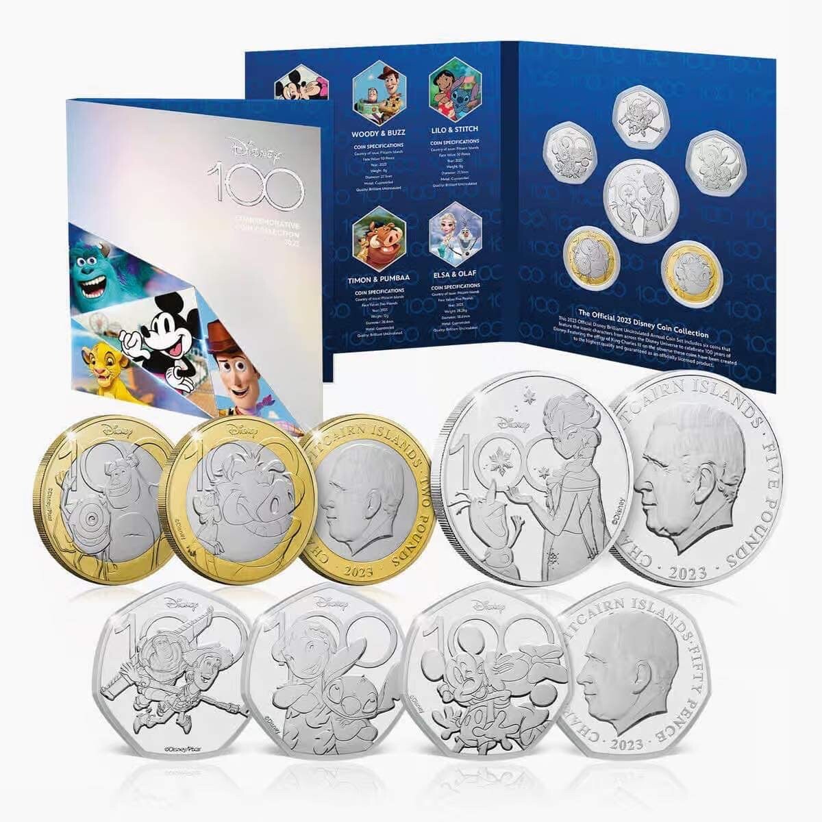 Disney 100th Anniversary 2023 Coin Set Lilo & Stitch / Toy