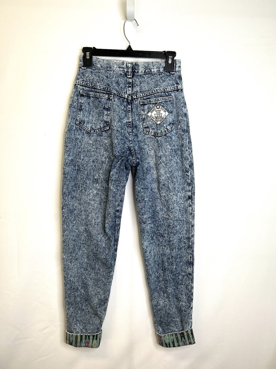 Vintage Rare 80's Beverly Hills Denim Company High Waist Acid Wash