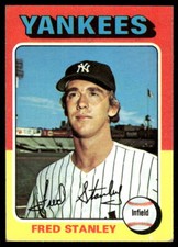 1975 Topps #503 Fred Stanley New York Yankees Baseball Card