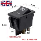 Universal Car Fog Light Rocker Switch LED Dashboard 4pin 12V 35A Switch