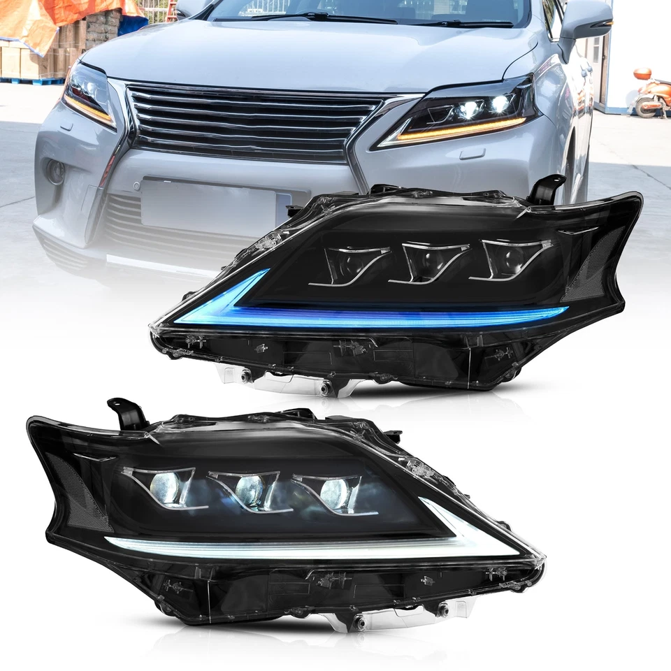 Faros LED VLAND COMPLETOS + luces traseras transparentes para Lexus RX 350 450H 2013-2015 Foto 2 de 4
