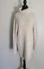 Lulus Long Sleeve Cowl Neck Knee Length Faux Fur Sweater Dress Pink Size XS