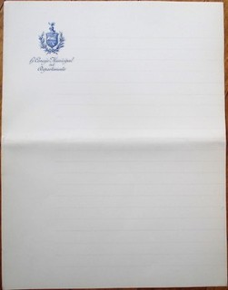 South American Coat of Arms/Monogram/Crest 1900 Letterhead Stern Paris
