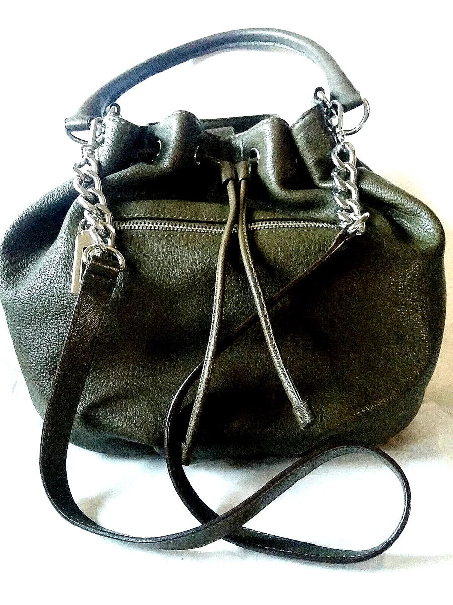 HinLot PU Leather Drawstring Pull String Purse Strap for Bucket