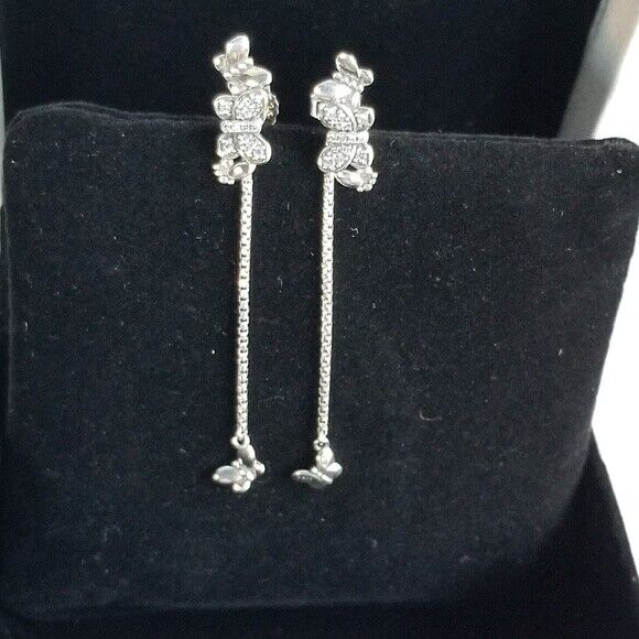 Brand New Genuine Pandora Silver Bedazzling Butterfly Stud Brand New Genuine Pandora Silver Bedazzling Butterfly Stud