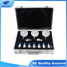 SINOCMP 3 Gauge Common Hydraulic Pressure Test Tool Hydraulic Pressure Gauge Kit