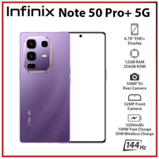 Infinix Note 50 Pro+ Plus 5G PURPLE 12GB+256GB Dual SIM Android Cell Phone