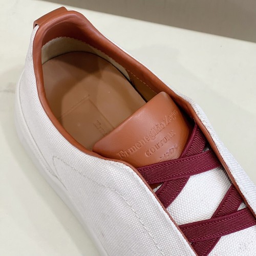 ermenegildo Zapatos Hombre Lona Elasticada Cruzada - Imagen 21 de 28