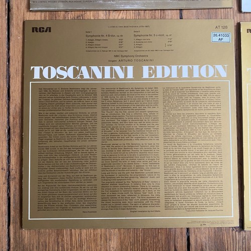 TOSCANINI HAYDN SCHUBERT DEBUSSY BEETHOVEN 9x LP SCHALLPLATTE KLASSIK SAMMLUNG - Picture 17 of 23