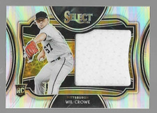 2021 Select Wil Crowe Horizontal Rookie Jumbo Swatch Silver Prizm 72/150 HRJS-WC