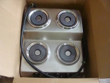 Vtg Silex Electric Counter Top Range Model FET-4 4 Burner Hot Plate Bloomfield