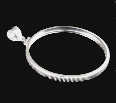 Coin Bezel oz American Silver Eagle Sterling Silver Bezel