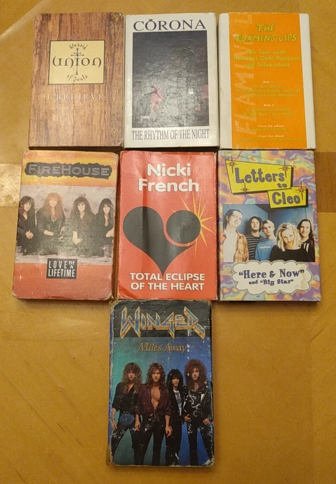 7xCassette SINGLE Lot (Promos:Letters To Cleo+Flaming Lips) Corona NYC Cover Art Foto 2 de 4
