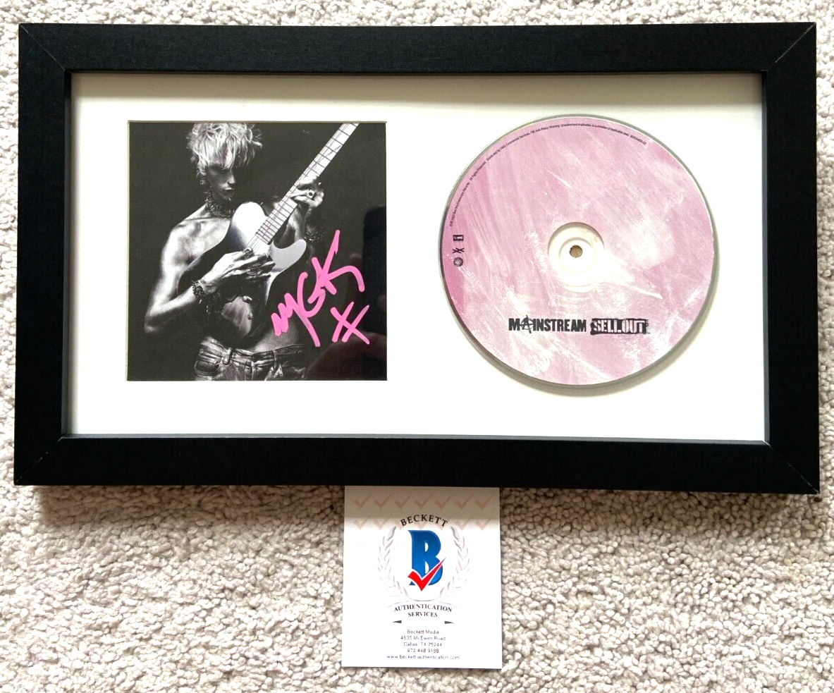 MACHINE GUN KELLY SIGNED MAINSTREAM SELLOUT CD COVER FRAMED MGK