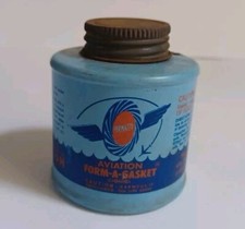 Vintage Permatex Aviation Form-A-Gasket Liquid Tin DISPLAY ITEM ONLY 4 FL OZ