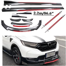 Front Bumper Lip Spoiler Body Kit Side Skirt Carbon Fiber For Honda CR-V CRV