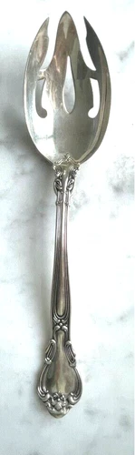 GORHAM  ''CHANTILLY'' 925 STERLING SILVER  PIERCED TABLESPOON SERVING SPOON