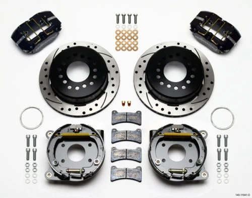WILWOOD DISC BRAKE KIT,REAR PARKING BRAKE,71-74 AMC AMX,JAVELIN,11" DRILLED ROT. Foto 2 de 3