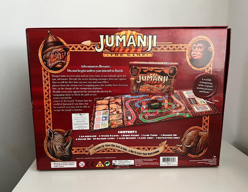 Jumanji Board Game “Box Opened But Contents Never Used” - Picture 2 of 6