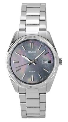 Casio Standard Analog Edelstahl Perlmutt Quarz MTP-1302DS-1AV Herrenuhr