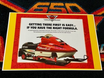    95 SKI-DOO FORMULA Z Snowmobile Poster vintage sled (EXCITEMENT.)    