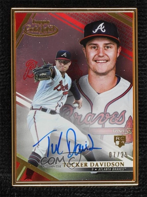 2021 Topps Gold Label Framed Auto Red 7/25 Tucker Davidson #FA-TD Auto 1ek2