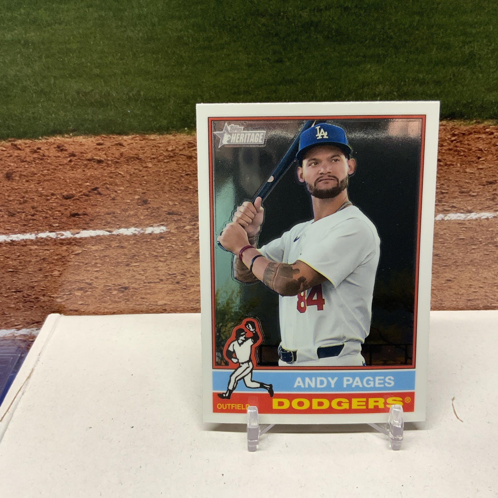 2025 Topps Heritage Chrome #379 Andy Pages, Los Angeles Dodgers