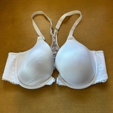 Maidenform One Fab Fit Everyday Full Coverage Racerback Bra 7112 - White 34C