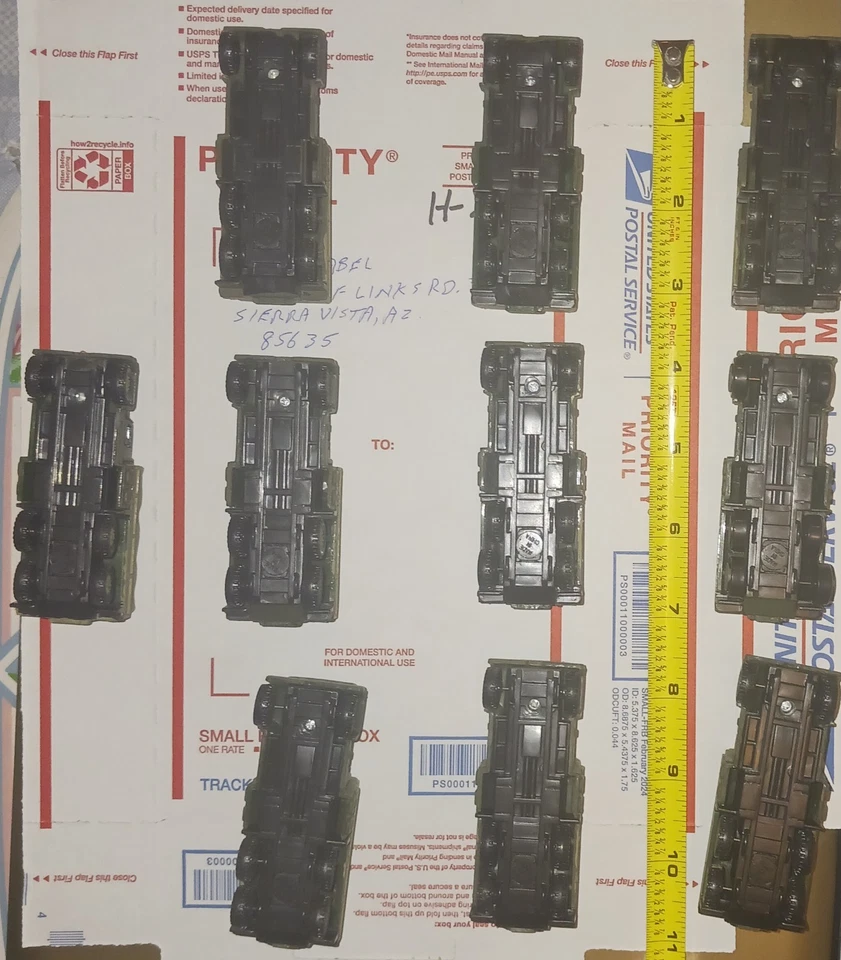 (H-23) 10 camiones Boley del ejército de Estados Unidos. 1:87. Pintado. Bonita forma. Se vende tal cual. Foto 4 de 4