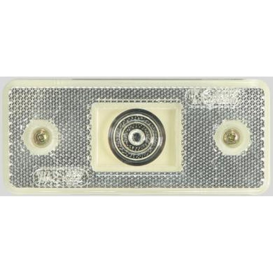 1X OUTLINE MARKER LIGHTS L/R SHAPE: RECTANGULAR WHITE 12/24V 88P NEW OE ...