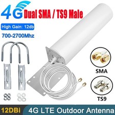 UK Outdoor Antenna 4G LTE Male High Gain Dual SMA External Signal Booster Aerial