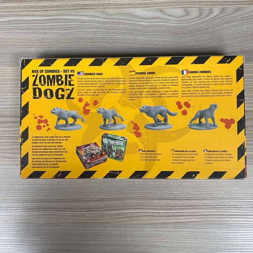 ZOMBICIDE ZOMBIE DOGZ GAME EXPANSION CMON BOX OF ZOMBIES SET 5 DOGS - Picture 3 of 4