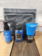 Bath  Body Works Men's Ocean Travel Set Cologne Mist 3 in 1 Body Wash Cream Bag