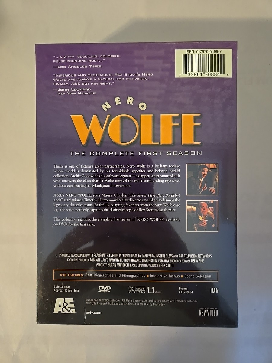 Nero Wolfe - The Complete First Season (DVD, 2004, 3-Disc Set) for