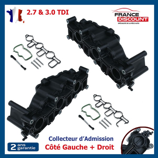 AnsaugkrüMmer AnsaugbrüCke Links+Recht Nuckel Audi A4 B8 08-12 8KH 2.7 3.0 TDI-image