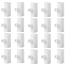 20 Pack Chicken Waterer PVC Tee Fittings - Fully Automatic for Threaded Chick...