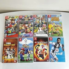 Nintendo Switch Empty Game Cases Mixed Lot Of 8