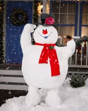 [01860238] Spirit Christmas 6 Ft Frosty the Snowman Animatronic Yard Decor Prop