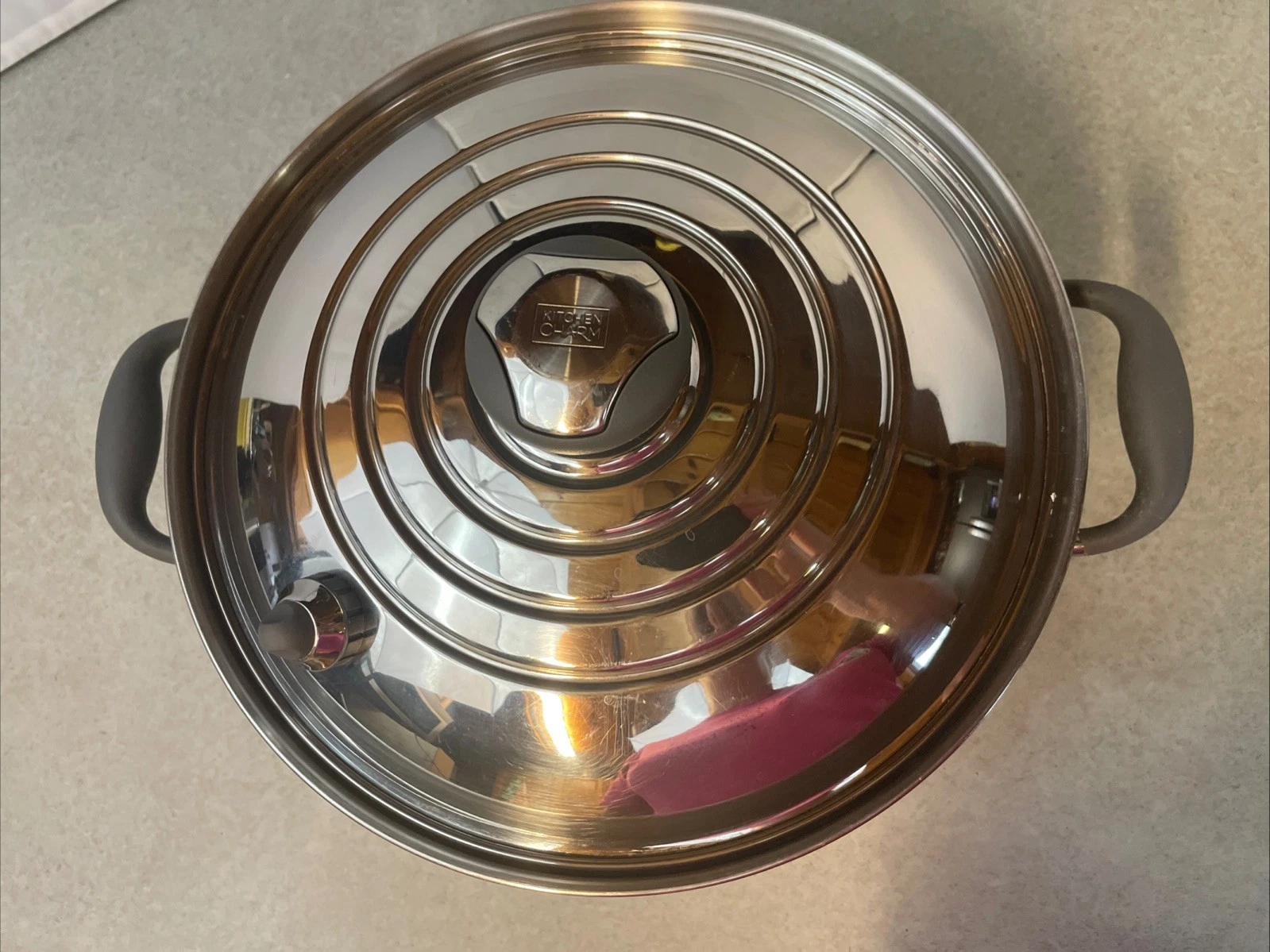 KITCHEN CHARM COLLECTION 6 Quart Dutch Oven with Steam lid- 5 PLY - QQ16T