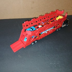 Vintage Galoob Micro Machines Semi Truck Car Hauler Filled With Cars