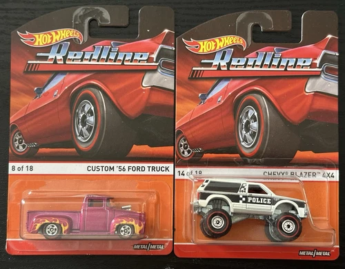 Hot Wheels Heritage Redline Lot: One (1) Chevy Blazer and One (1) Ford Truck
