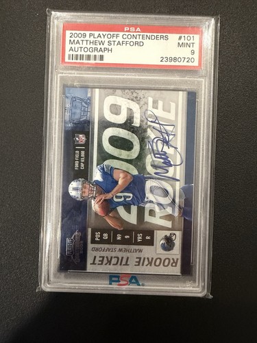 Matthew Stafford [Autograph] #101 2009 Playoff Contenders card
